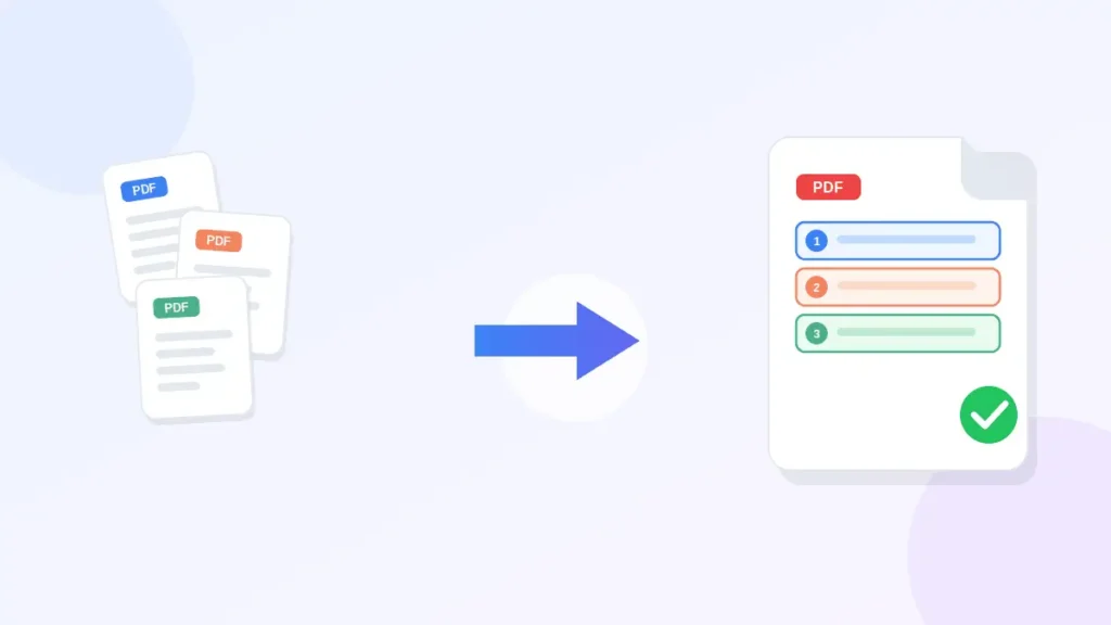 Multiple PDF files being combined into one merged PDF document
