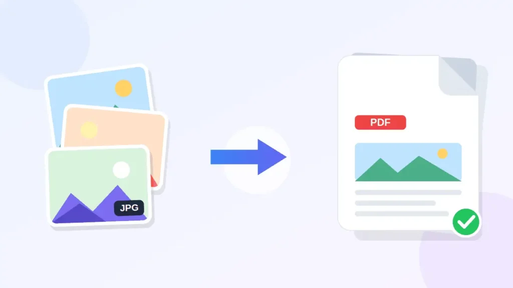 Converting multiple JPG images into one PDF document online