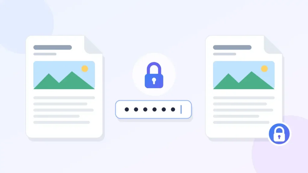 Adding password protection to a PDF document online
