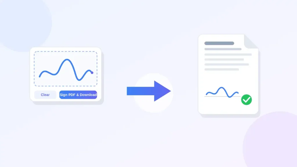 Adding a drawn signature to a PDF document online
